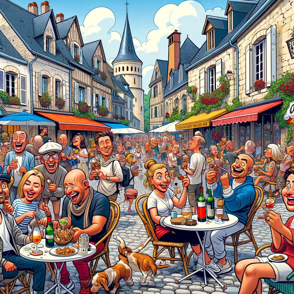 Tourisme de masse dans un lieu historique