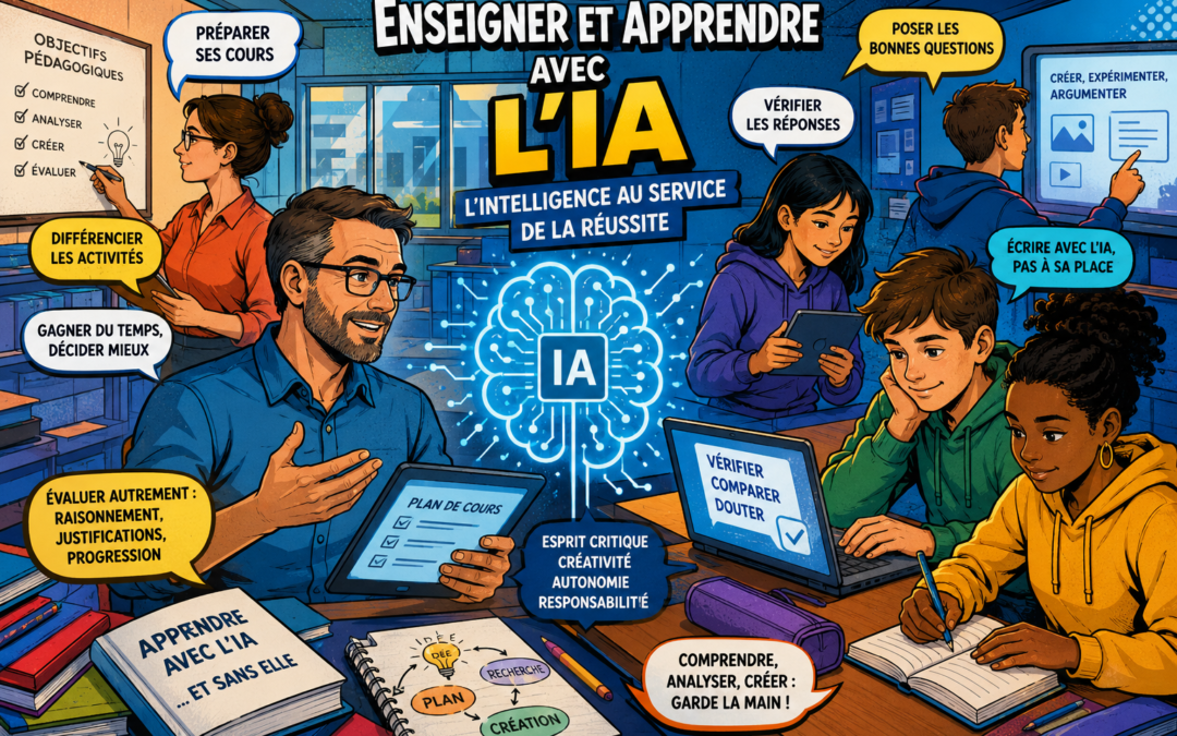 Former à l’intelligence artificielle : enseignants et élèves, chacun son chemin